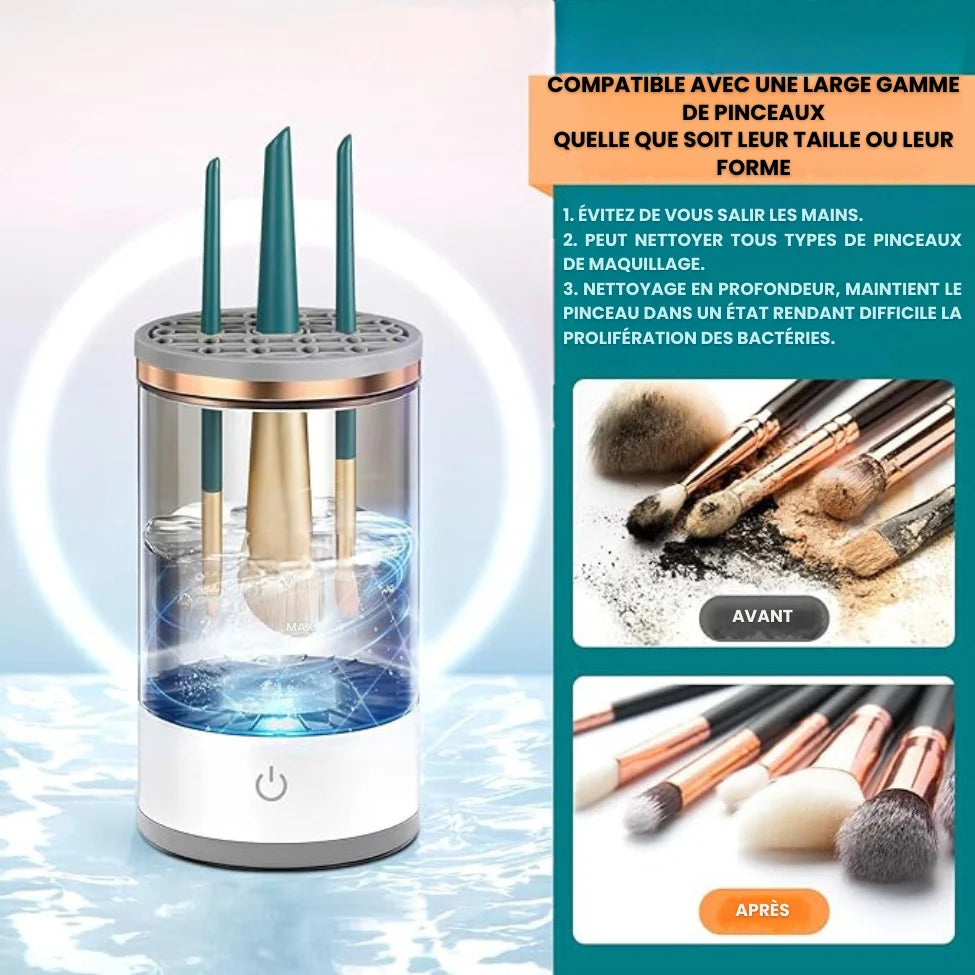 Machine de nettoyage électrique pour pinceaux de maquillage