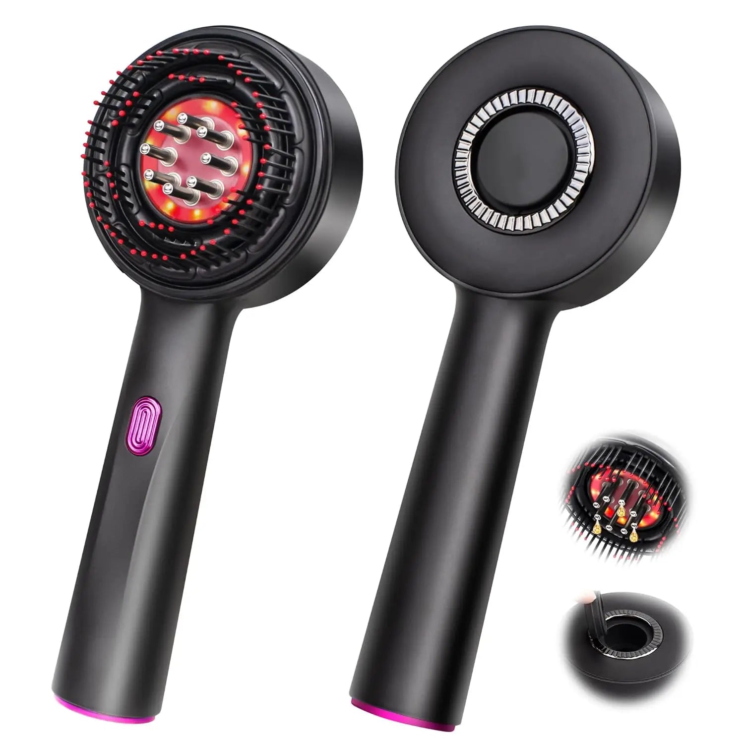 Peigne massant électrique avec applicateur d’huile